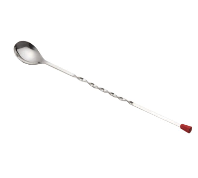 SPOON BAR S/S TWIST HND RED KNOB 12