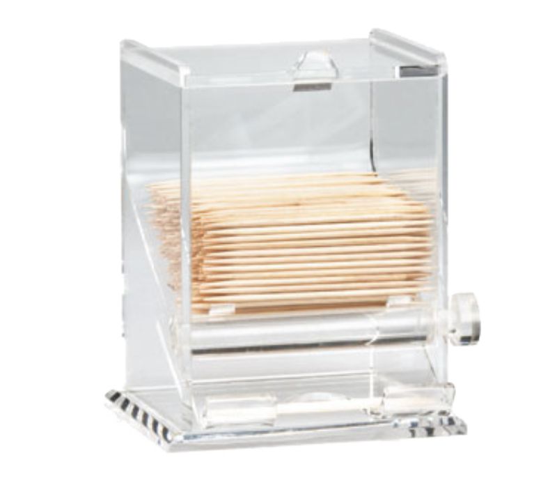 DISPENSER TOOTHPICK CLEAR ACRYLIC