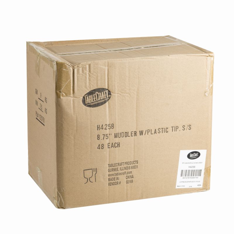 MUDDLER S/S W/PLASTIC TIP 8-3/4