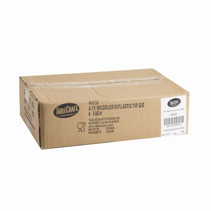 MUDDLER S/S W/PLASTIC TIP 8-3/4