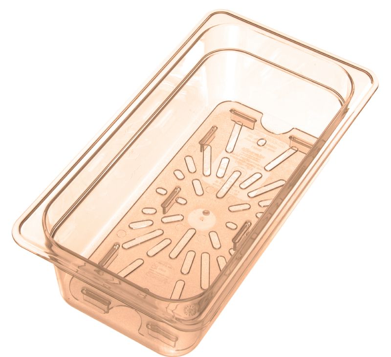 GRATE DRAIN HIGH HEAT PLASTIC 1/3 SZ