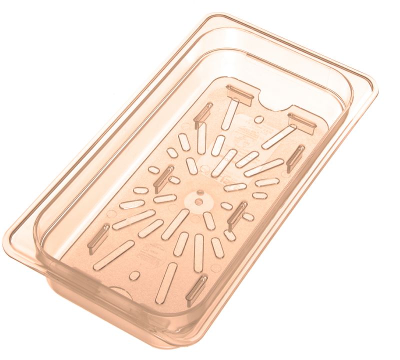 GRATE DRAIN HIGH HEAT PLASTIC 1/3 SZ