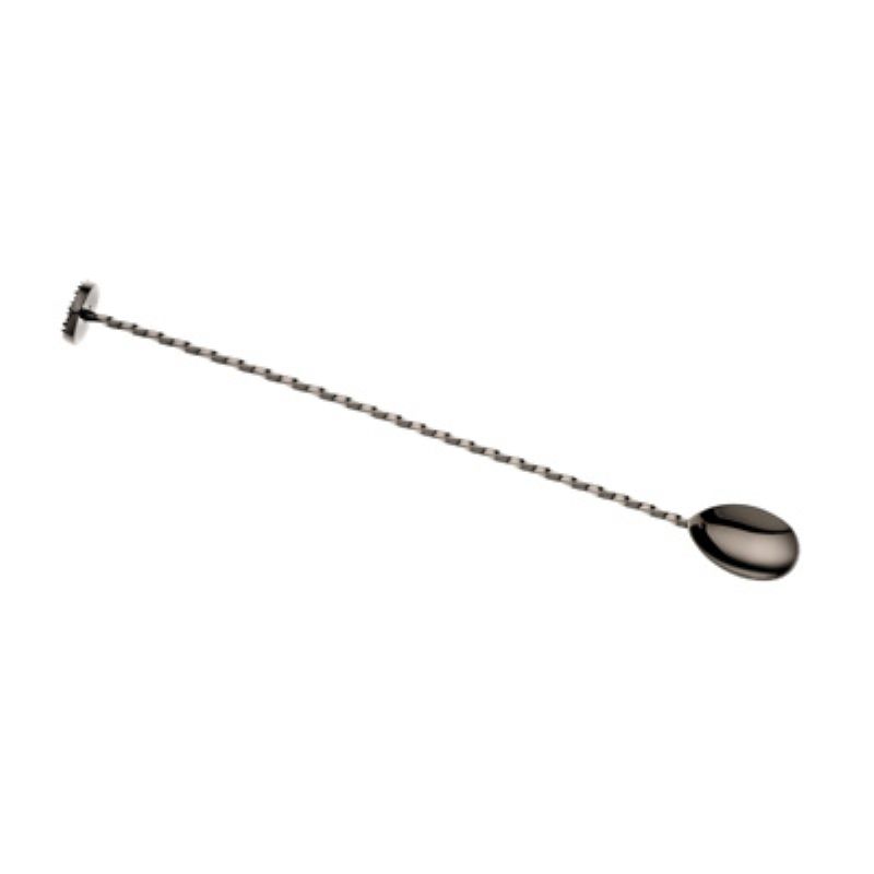 SPOON BAR W/MUDDLER BLACK S/S 11