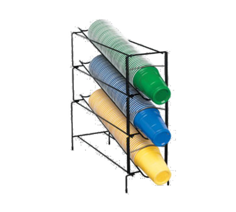 DISPENSER CUP RACK 3 TIER 6-44 OZ