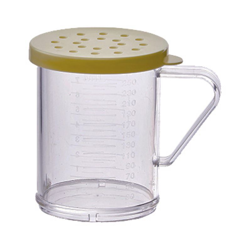 SHAKER W/HANDLE YELLOW LID 10 OZ