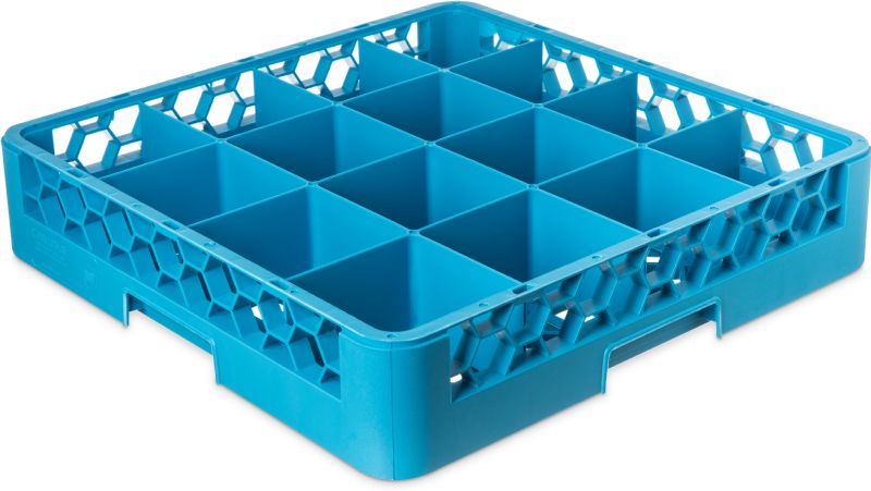 RACK GLASS FULL SIZE BLUE 16 COMP