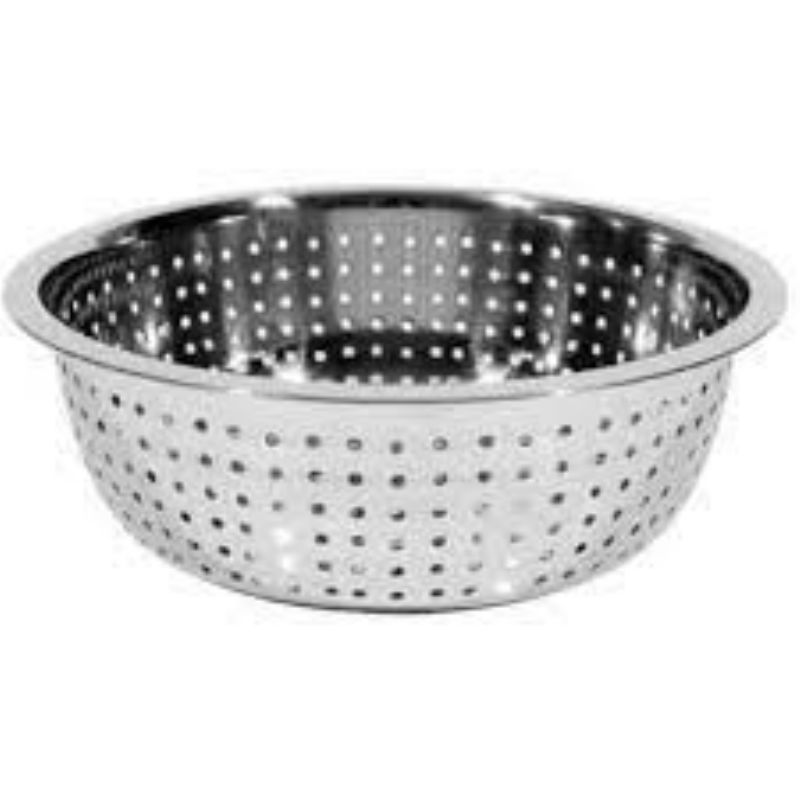 COLANDER LARGE HOLE S/S 11