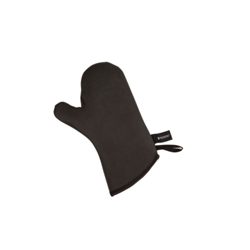 MITT OVEN BLACK TEMP 500F 13 INCH