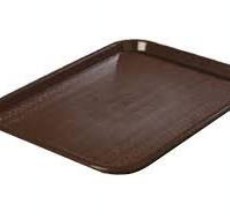 TRAY POLY CHOCOLATE BROWN 14X18