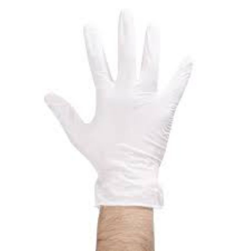 GLOVE VINYL CLEAR LG LIGHT POWDER