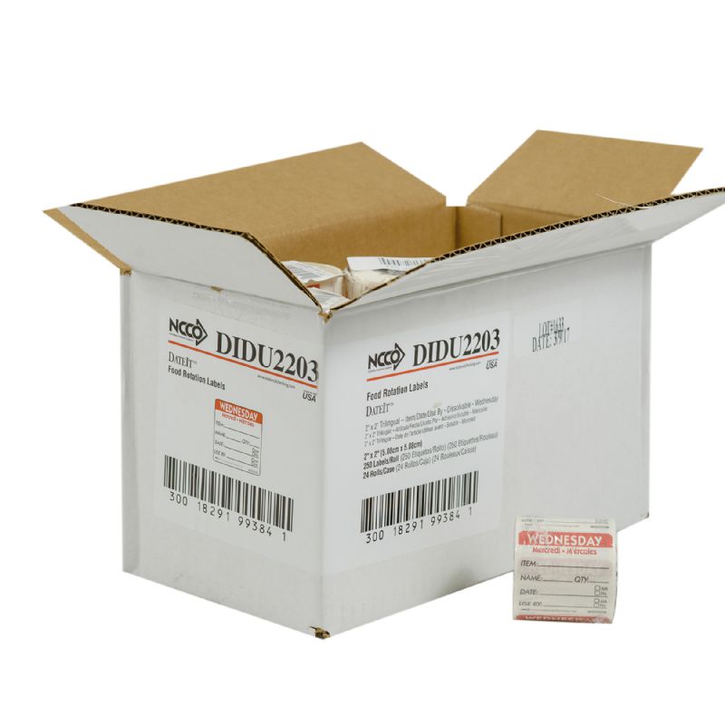LABEL ITEM/DATE/USE 2X2 WEDNESDAY