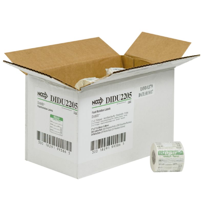 LABEL ITEM/DATE/USE 2X2 FRIDAY