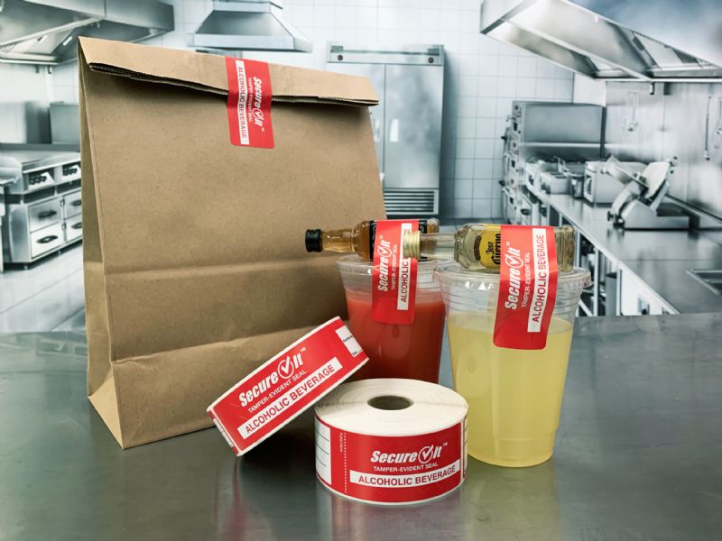 LABEL SECUREIT ALCOHOL TO GO 1.25X8