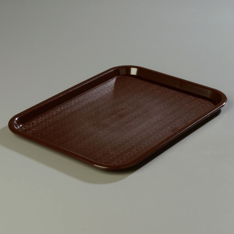 TRAY CAFE RECT CHOCOLATE 14X10