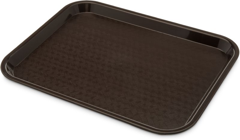 TRAY CAFE RECT CHOCOLATE 14X10