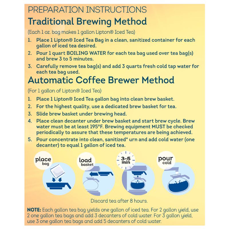 TEA BAG AUTO BREW GALLON SIZE