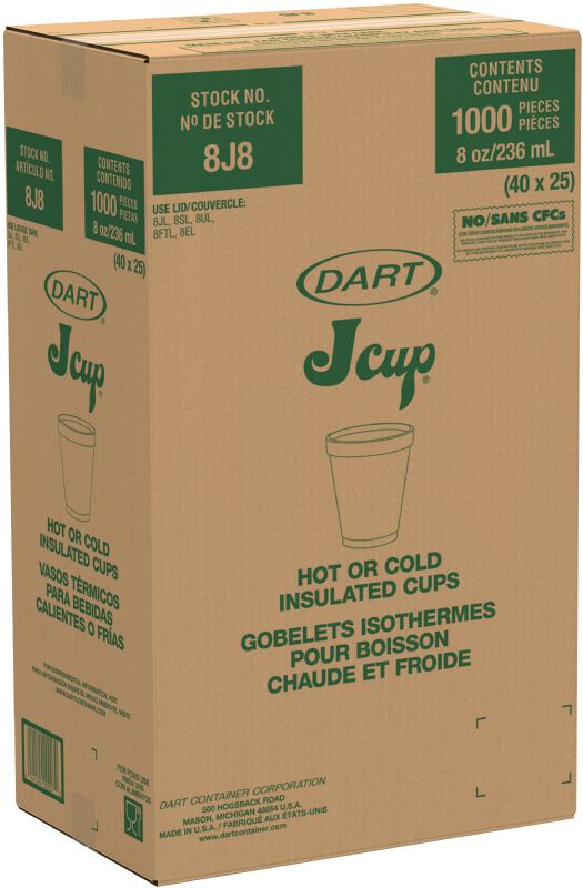 CUP FOAM 8 OZ