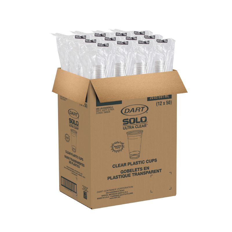 CUP PLASTIC CLEAR 20 OZ