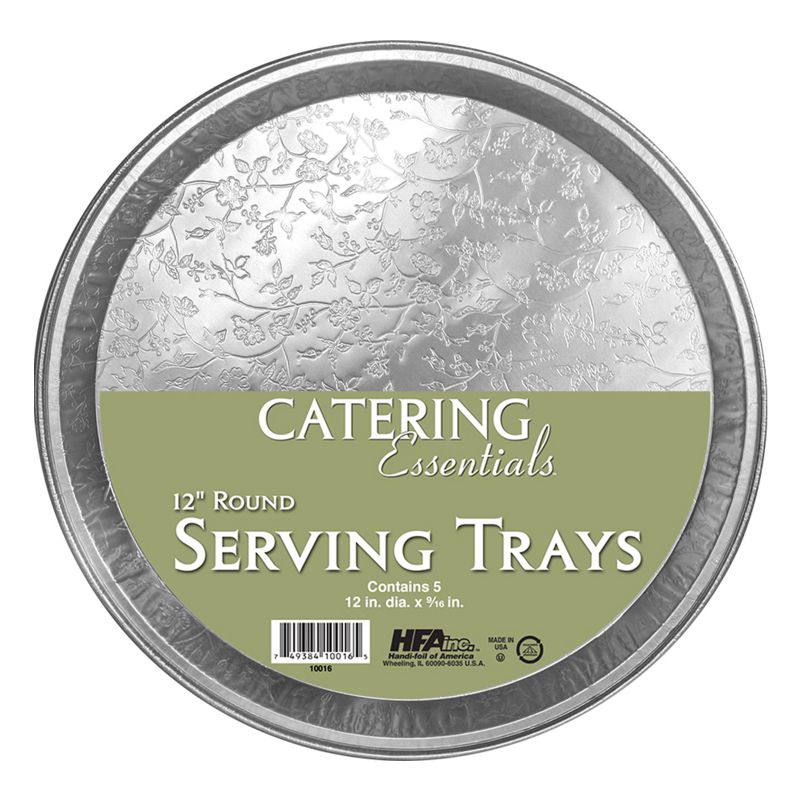 TRAY FOIL ROUND SERVING 12