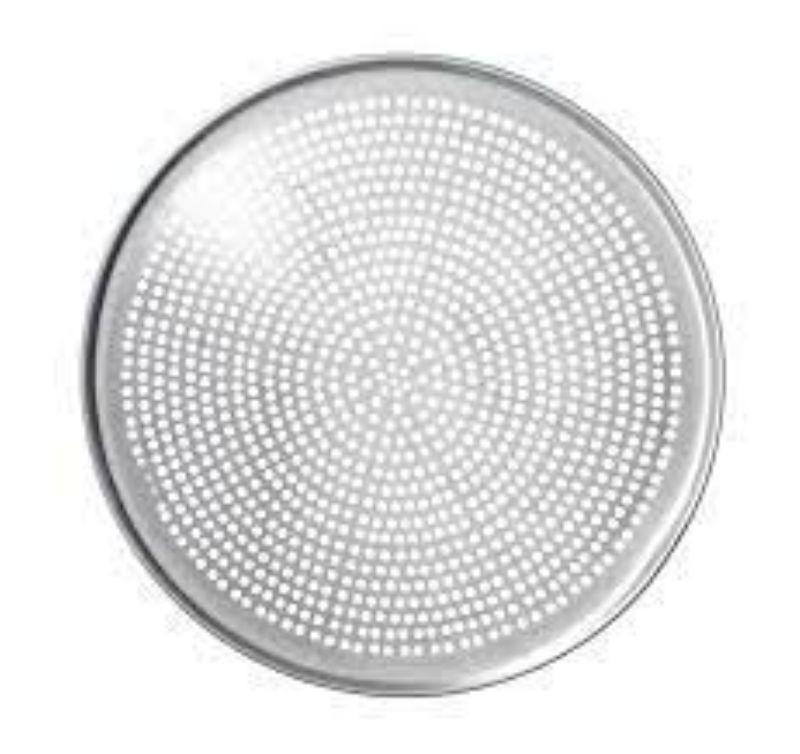 PAN PIZZA ALUM PERF 14" 1MM THICK