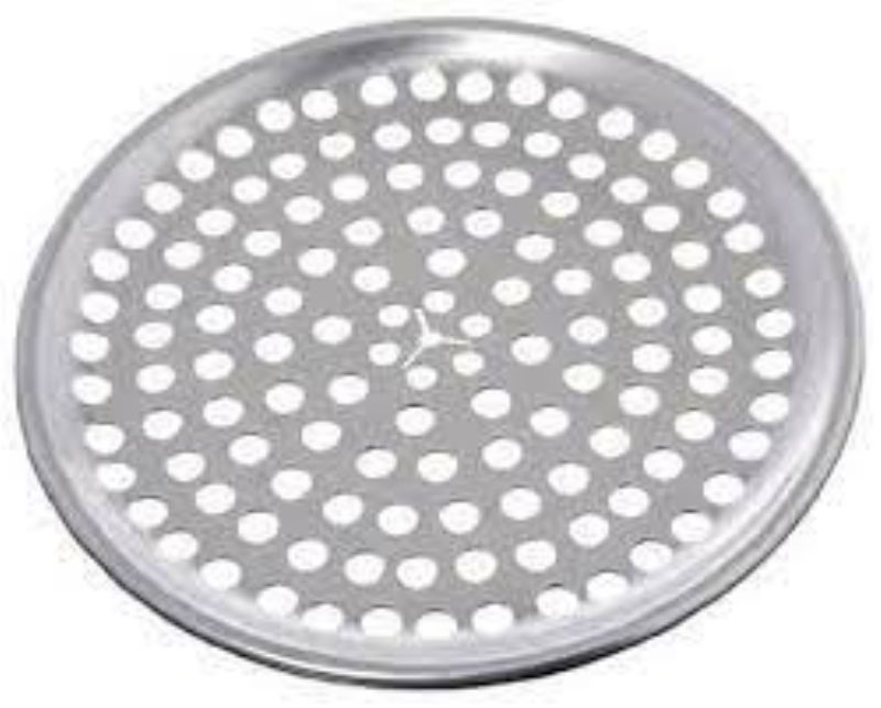 PAN PIZZA ALUM PERF 9" 1MM THICK