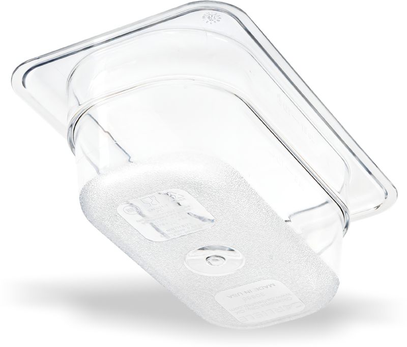 PAN FOOD CLEAR PLASTIC 1/9 SZ 2.5"DP