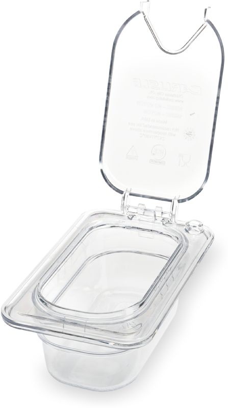 PAN FOOD CLEAR PLASTIC 1/9 SZ 2.5"DP