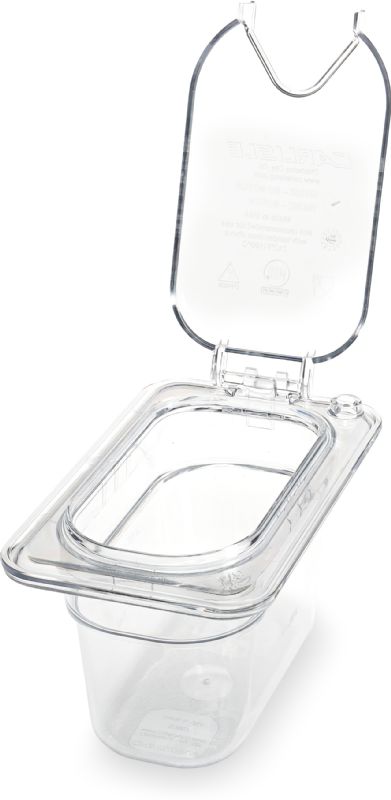 PAN FOOD PLASTIC CLEAR 1/9 SZ 4" DP