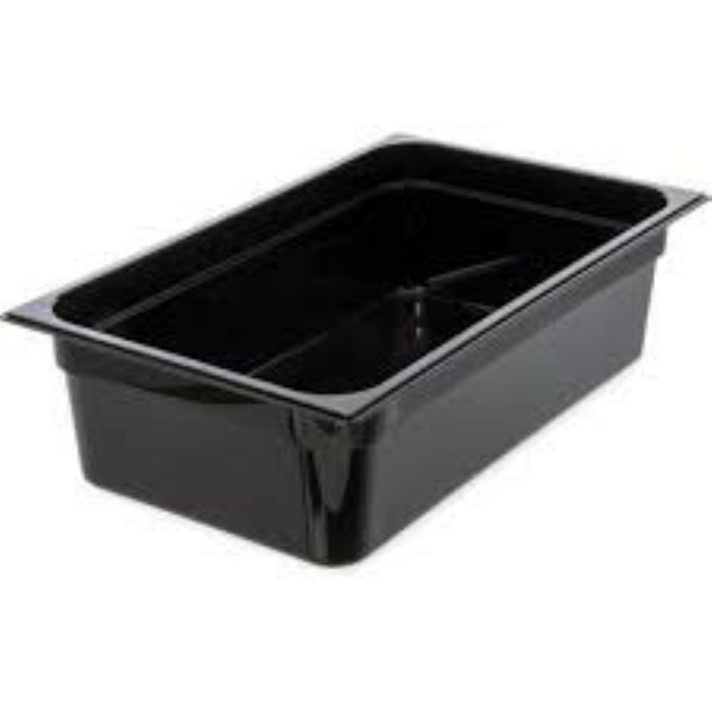 PAN FOOD PLASTIC BLACK FULL SZ 6"DP