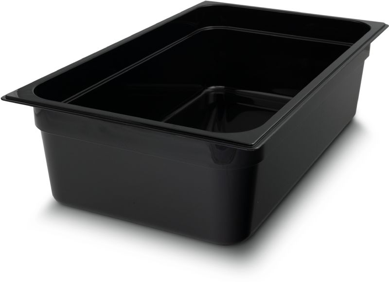 PAN FOOD PLASTIC BLACK FULL SZ 6"DP