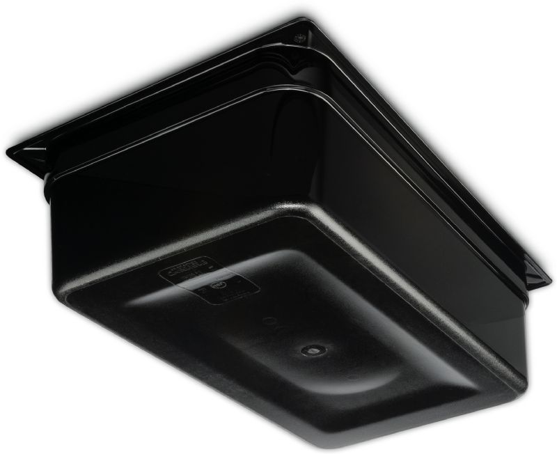 PAN FOOD PLASTIC BLACK FULL SZ 6"DP