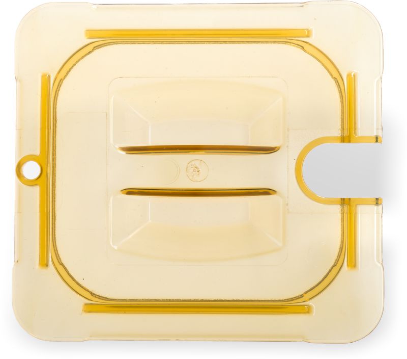 COVER FOOD PAN NOTCHED HI HEAT 1/6SZ