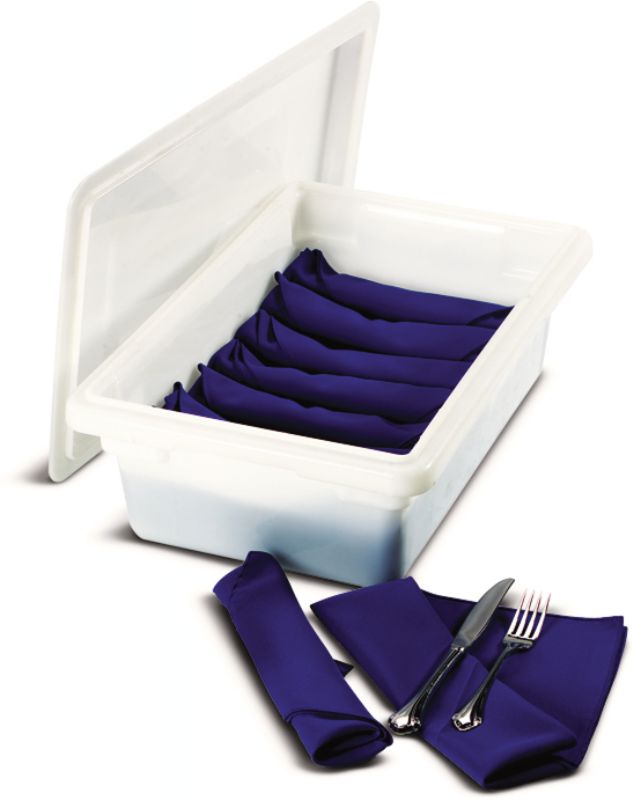 COVER FOOD BOX PLASTIC WHITE 18X12