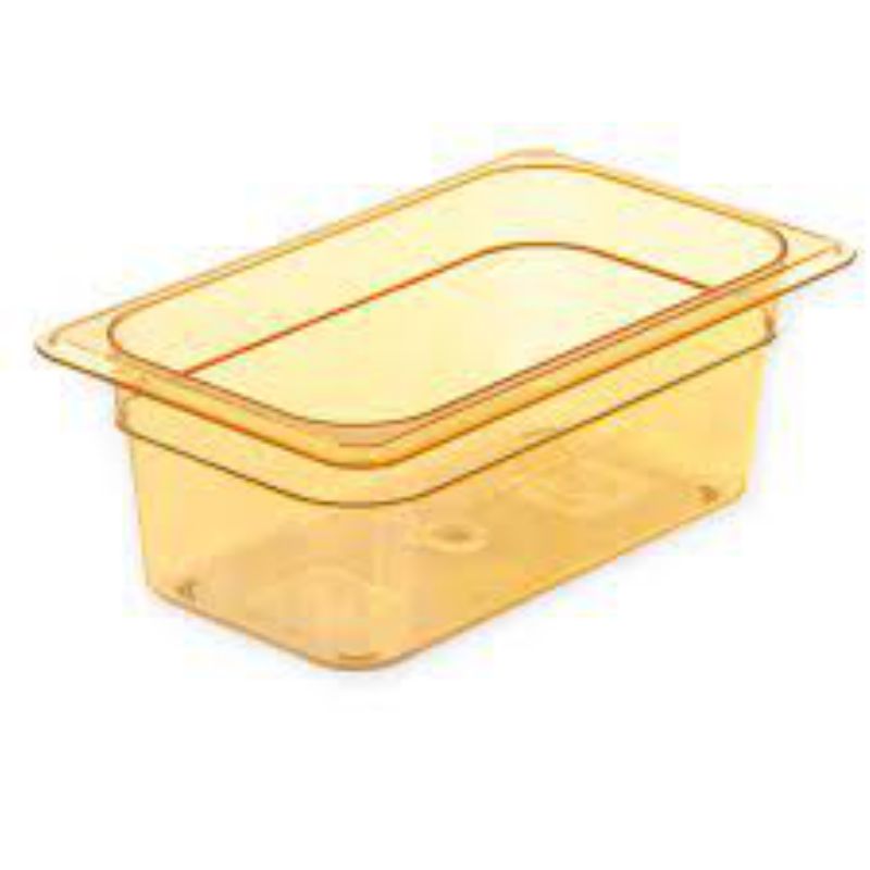 PAN FOOD AMBER HIGH HEAT 1/4SZ 4" DP
