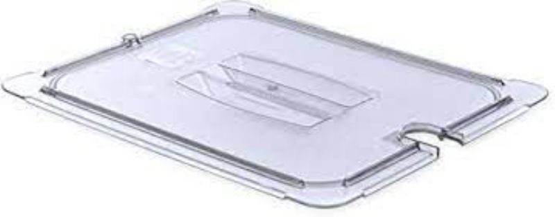 COVER FOOD PAN NOTCHED PLASTIC 1/2SZ