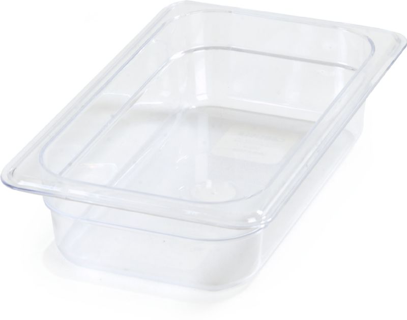 PAN FOOD CLEAR PLASTIC 1/4 SZ 2.5"DP
