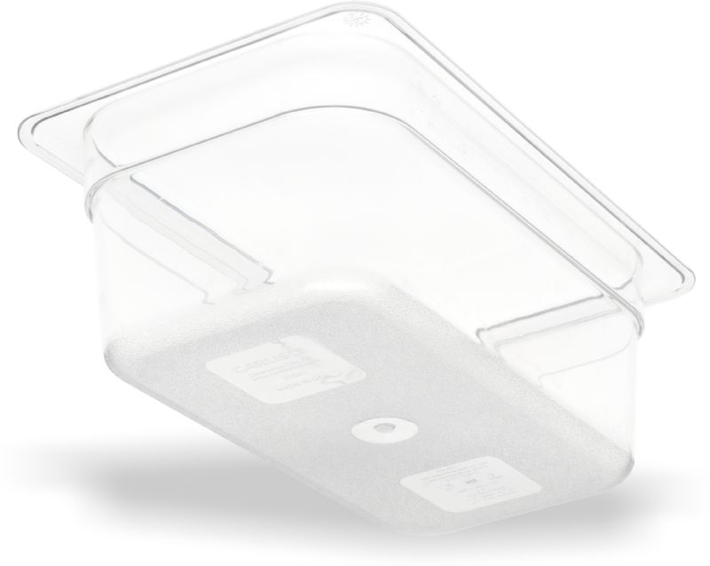 PAN FOOD CLEAR PLASTIC 1/4 SZ 4" DP