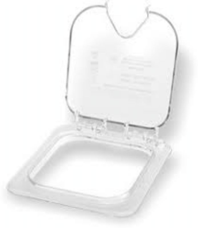 COVER FOOD PAN HINGED NOTCHED 1/6 SZ