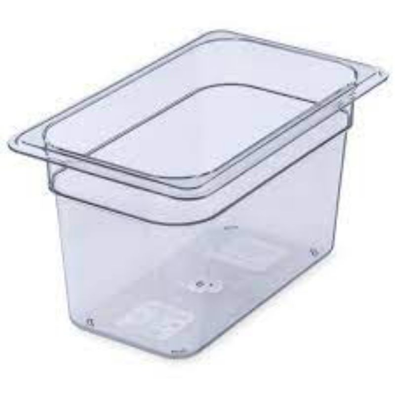 PAN FOOD CLEAR PLASTIC 1/4 SZ 6" DP