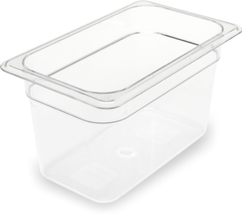 PAN FOOD CLEAR PLASTIC 1/4 SZ 6" DP