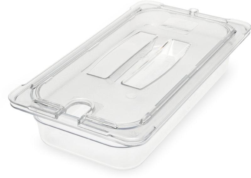 PAN FOOD PLASTIC CLEAR 1/3 SZ 2.5