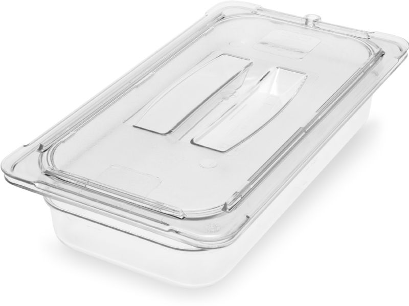 PAN FOOD PLASTIC CLEAR 1/3 SZ 2.5