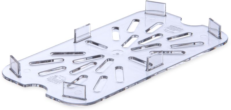 SHELF DRAIN NOTCHED FOOTED 1/4 SZ