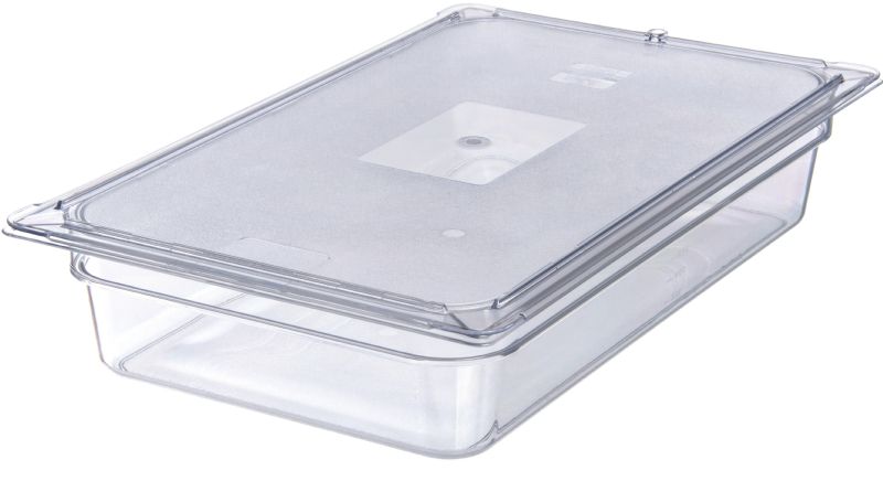 LID FOOD PAN FULL SIZE FLAT CLEAR