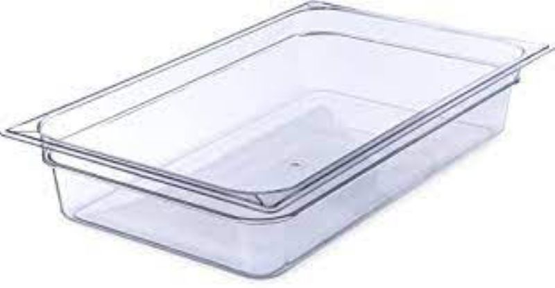 PAN FOOD PLASTIC CLEAR FULL SZ 4" DP