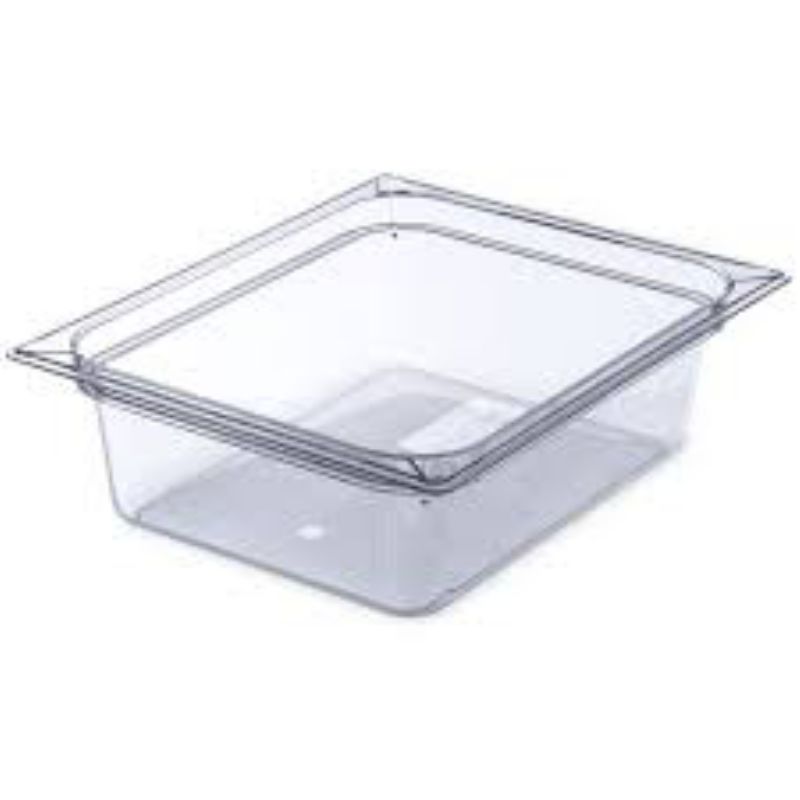 PAN FOOD PLASTIC CLEAR 1/2 SZ 4" DP