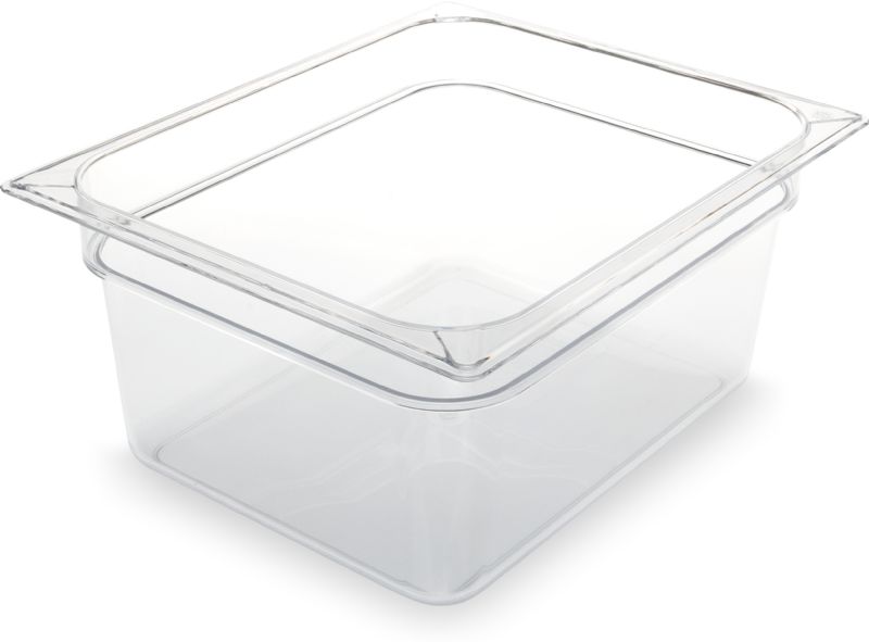 PAN FOOD PLASTIC CLEAR 1/2 SZ 6" DP