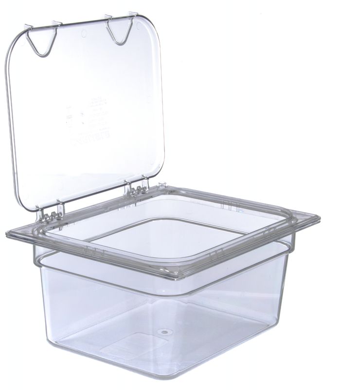 PAN FOOD PLASTIC CLEAR 1/2 SZ 6" DP
