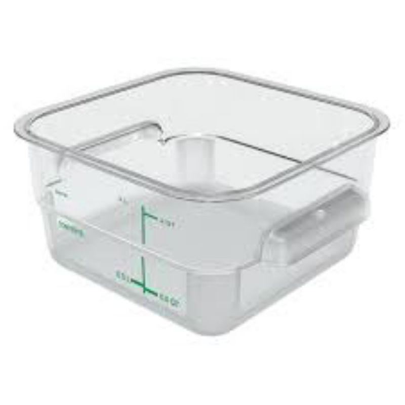 CONTAINER FOOD PLASTIC SQUARE 2 QT