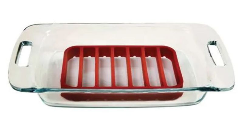 RACK ROAST RED RECT SILICONE